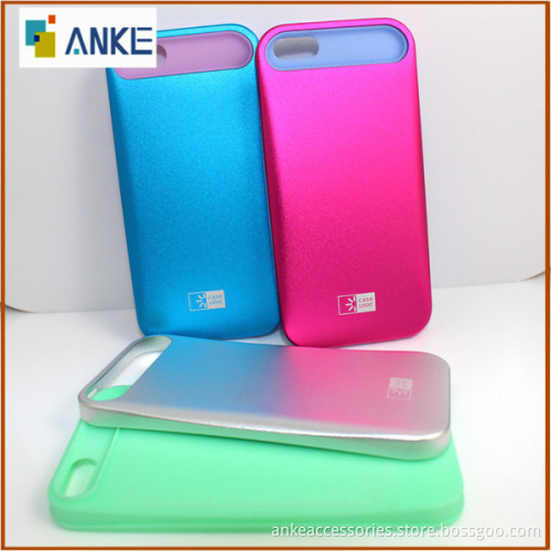 Glossy Matte Back Hard Case Design for IPhone 5 5S 5G,Combo Aluminum+Silicon,OEM ODM Wholesale Available
